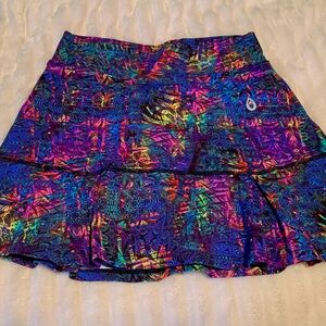 Vibrant Multicolor Dona Jo Women's Tennis Skirt